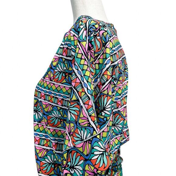 Trina Turk Swim Top Size Extra Small‎ XS Women's Dolman Bright Print Sunwear - Picture 4 of 11